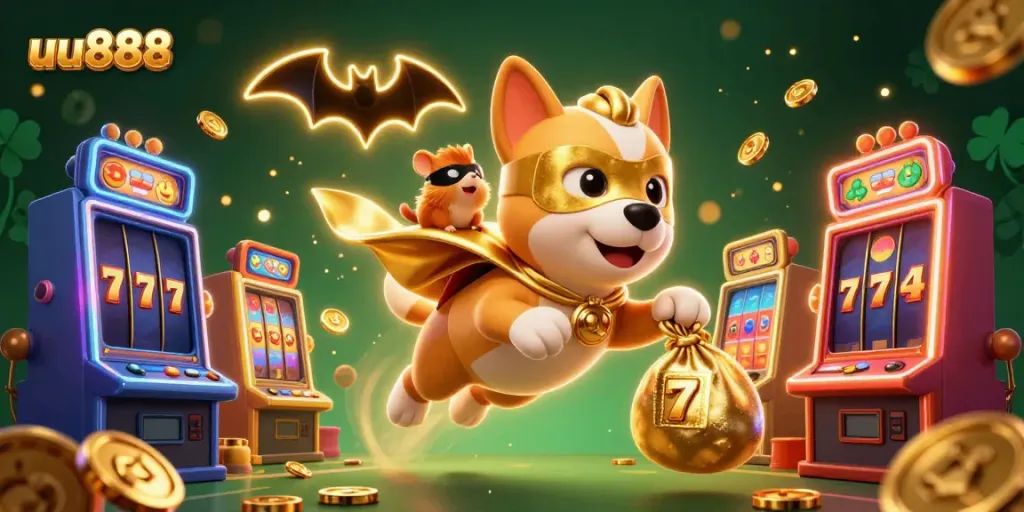 Experience thrilling action with the u888 superhero dog navigating slots and jackpots